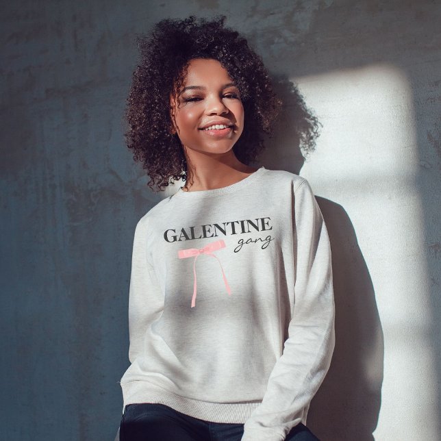 Sweatshirt Gang de Galentine Ami Valentine Pink Bow (Créateur téléchargé)