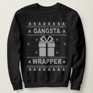 Sweatshirt Gangsta Wrapper laide de Noël.