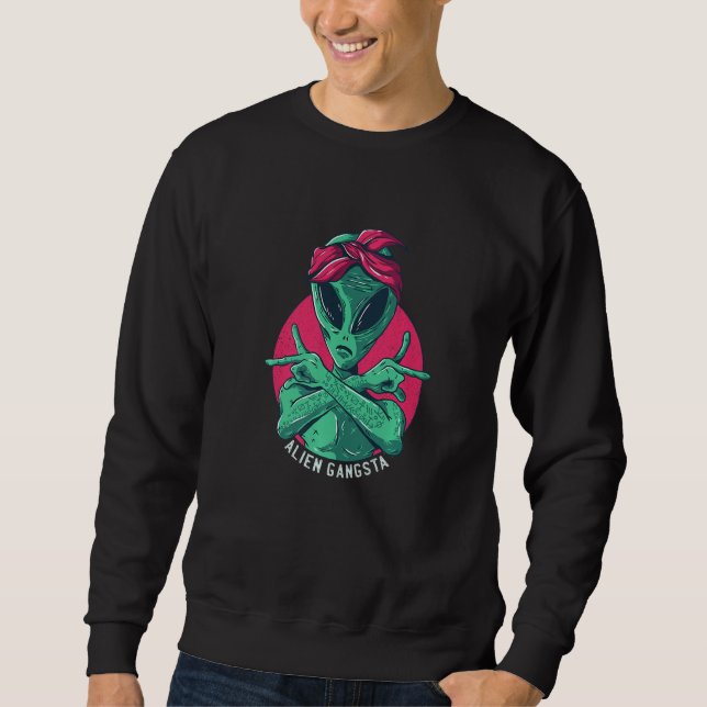 Sweatshirt Gangstar extraterrestre Mars espace OVNI (Devant)