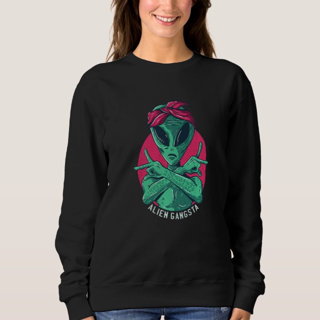Sweatshirt Gangstar extraterrestre Mars espace OVNI (Devant)