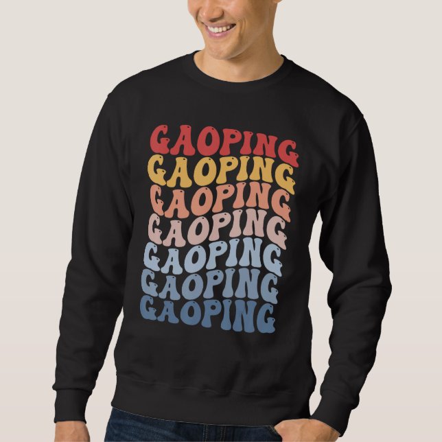 Sweatshirt Gaoping City Groovy Retro (Devant)