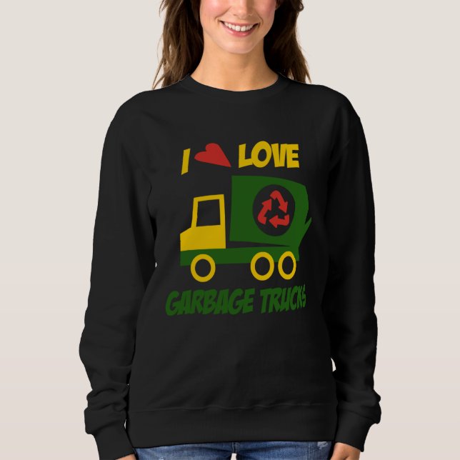 Sweatshirt Garbage Truck Recycle Bins Junk Dumpster Rubbish L (Devant)