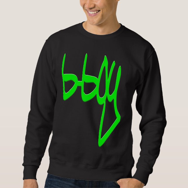 Sweatshirt garçon de b, VERT du style GBK (Devant)