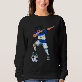 Sweatshirt Garçon de football Dabbing El Salvador Salvadorien