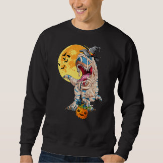 Sweatshirt Garçons d'Halloween Dinosaure T Rex Momie Chapeau
