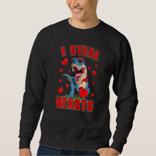 Sweatshirt Garçons Et Hommes Drôle Je Vole Coeurs Dinosaure T