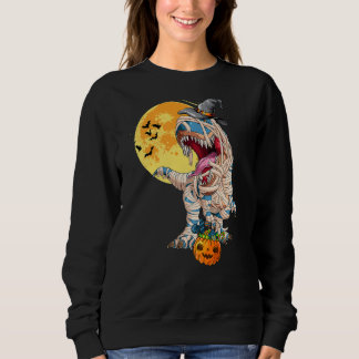 Sweatshirt Garçons Halloween Dinosaure T Rex Momie Chapeau de