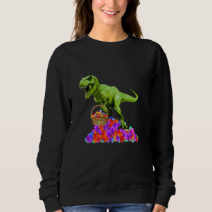 Sweatshirt Garçons Pâques Dino Bunny Chasse aux oeufs Dinosau