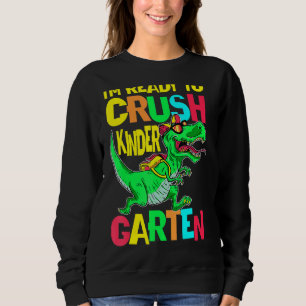 Sweatshirt Garçons Retour à l'école Je suis prêt à écraser la