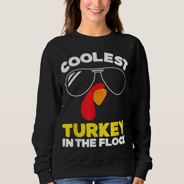Sweatshirt Garçons Thanksgiving Turquie Jour Pour Les Enfants (Devant)