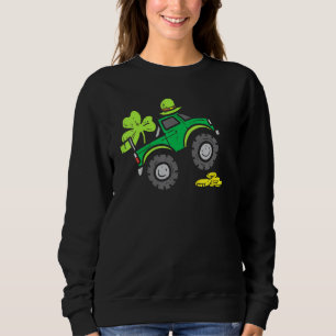 Sweatshirt Garçons Véhicules De Camion Jour de la St Patrick