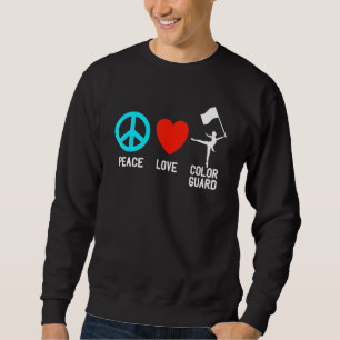 Sweatshirt Garde de drapeau de couleur d'amour de paix Écol
