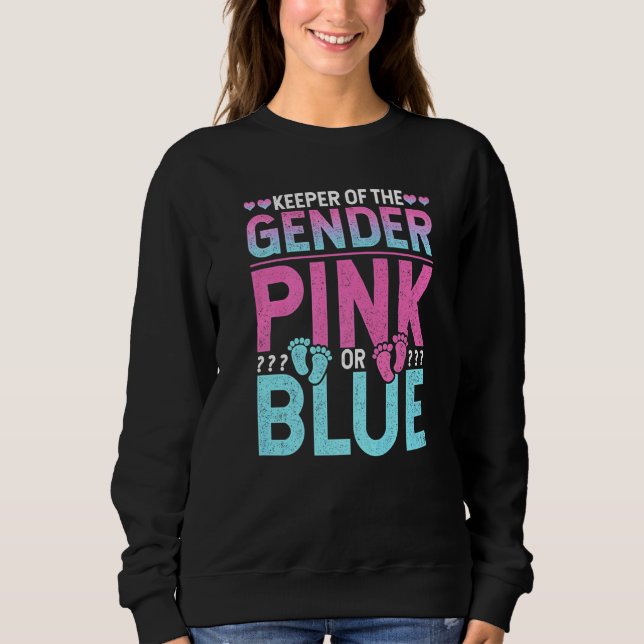 Sweatshirt Garde de l'annonce de grossesse du sexe Rose O (Devant)