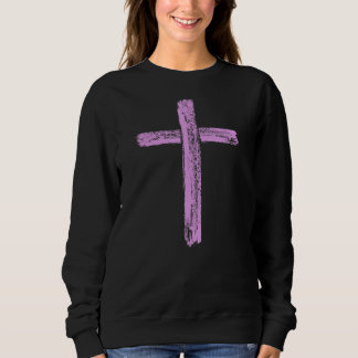 Sweatshirt Garde De Sécurité Mince Ligne Violet Surveillance 