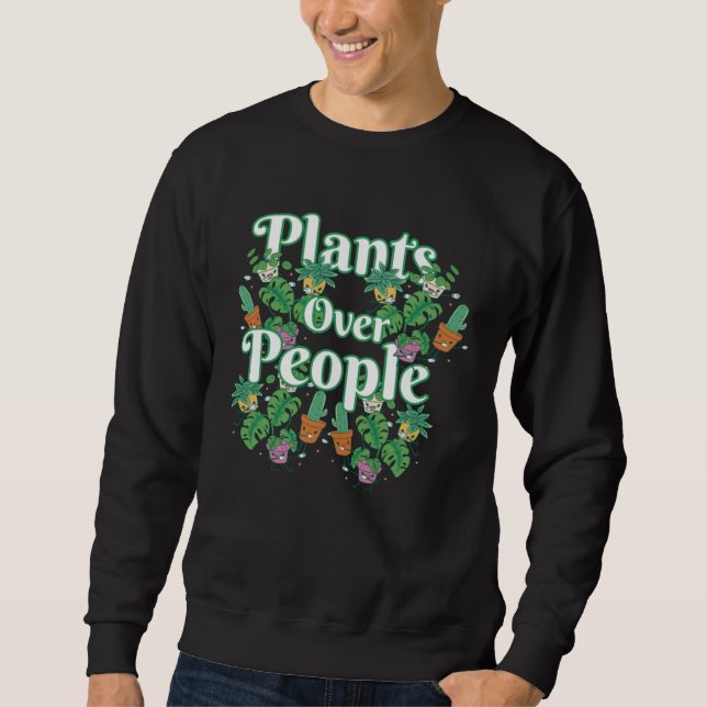 Sweatshirt Garden Gardening Gardener Plants Flowers Over Peop (Devant)