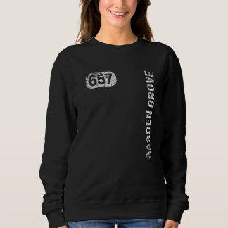Sweatshirt Garden Grove Californie Code régional 657 Vintage