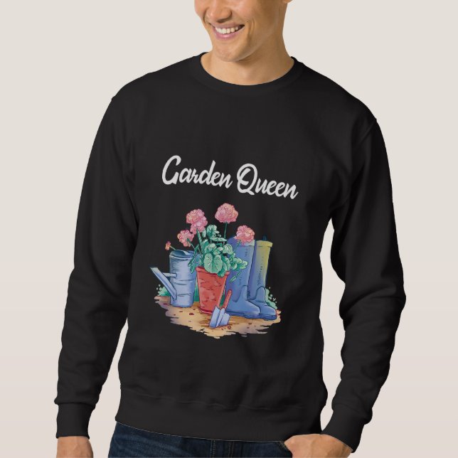 Sweatshirt Gardener Funny Waters Can Wellington Boots Garde (Devant)