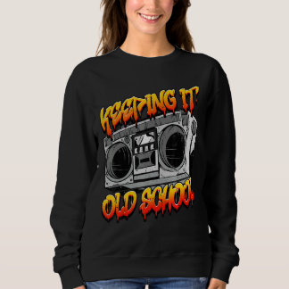 Sweatshirt Garder l'ancien Hip hop de l'école Boombox de musi