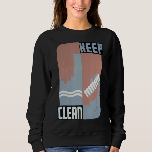 Sweatshirt Garder propre (Devant)
