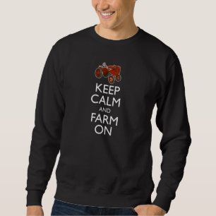 Sweatshirt Gardez le calme et cultivez dessus