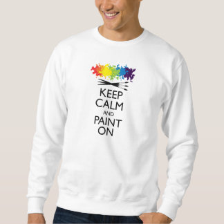 Sweatshirt Gardez le calme et le peignez dessus