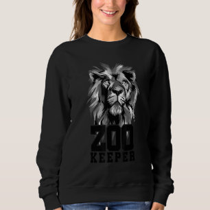 Sweatshirt Gardien d'animaux graphiques Lion Gardien de zoo A