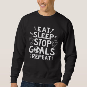 Sweatshirt Gardien de but Football pour garçons avec citation