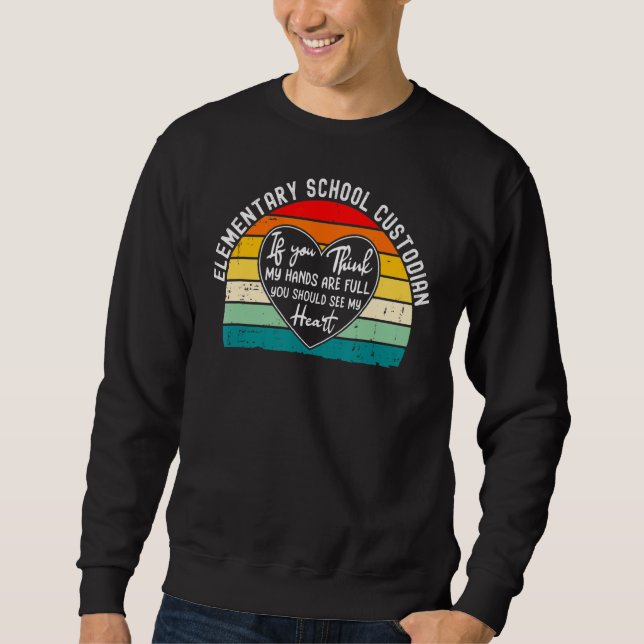 Sweatshirt Gardien de l'école élémentaire Vous Devriez Voir M (Devant)