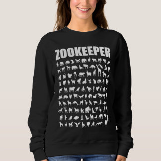 Sweatshirt Gardien de zoo  Gardien d'animaux disant Gardien d