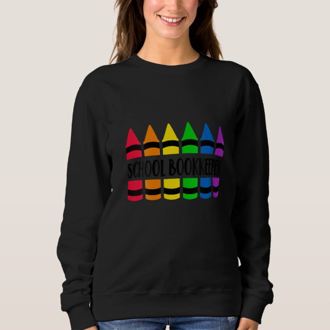 Sweatshirt Gardienne de l'école pour femmes enseignant Crayon (Devant)