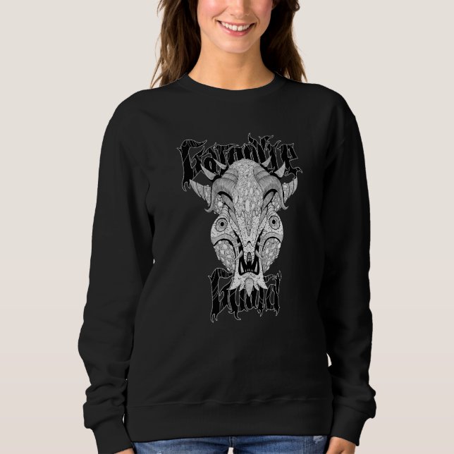 Sweatshirt gargouilles de style rétro vintage (Devant)