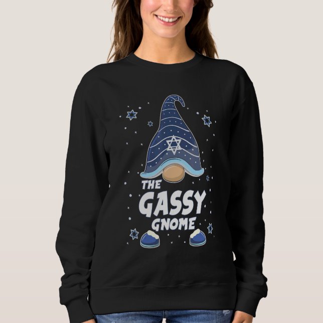 Sweatshirt Gassy Gnome  Hanukkah Family Matching for men wome (Devant)