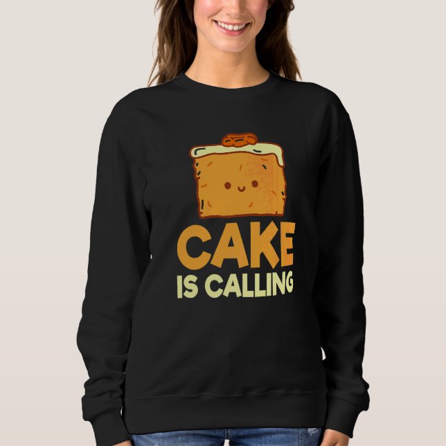 Sweatshirt Gâteau Appelle Collation Cuisson Gâteau (Devant)