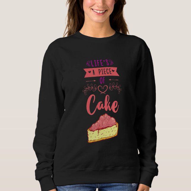 Sweatshirt Gâteau de la vie Pâtissier Cupcake Biscuit (Devant)