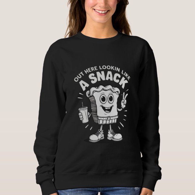 Sweatshirt Gâteau en forme de sapin de Noël ressemblant à un  (Devant)