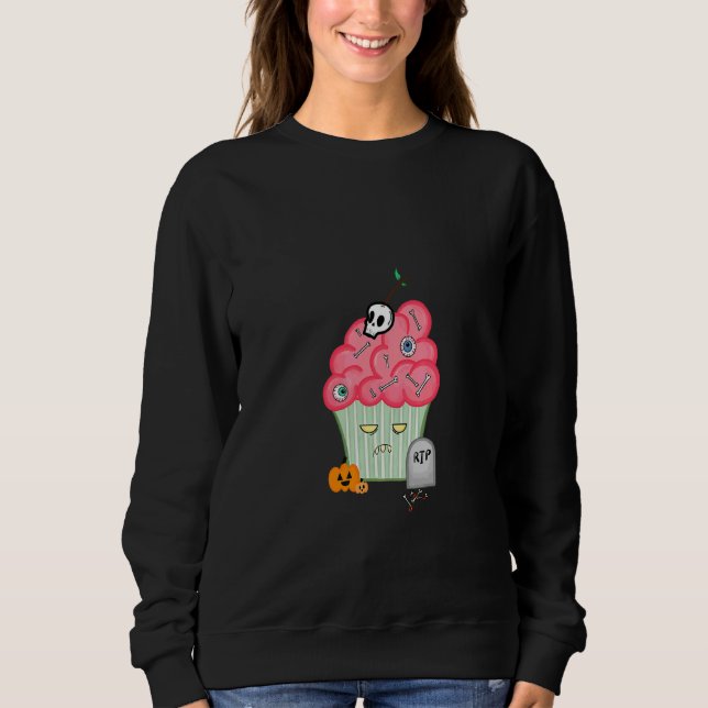 Sweatshirt Gâteau zombie pour Halloween (Devant)