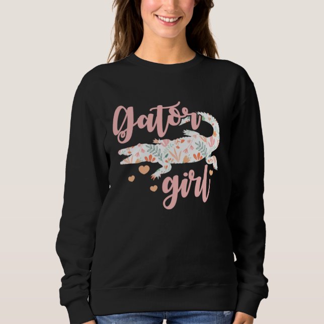 Sweatshirt Gator Girl Alligator (Devant)
