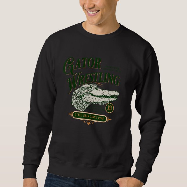 Sweatshirt Gator Lutte contre l'alligator du crocodile Combat (Devant)