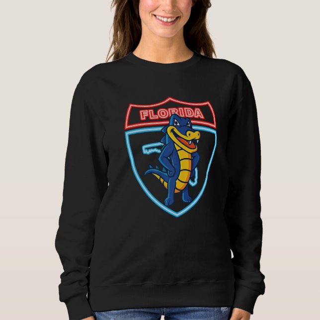Sweatshirt Gator Strong Florida Alligator Crocodile Zoo Anima (Devant)