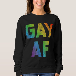 Sweatshirt Gay Af Femmes Hommes Lgbt Pride Égalité Lesbienne