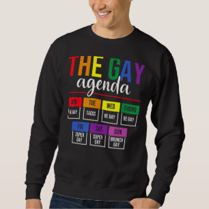 Sweatshirt Gay Agenda Pride Lgbt