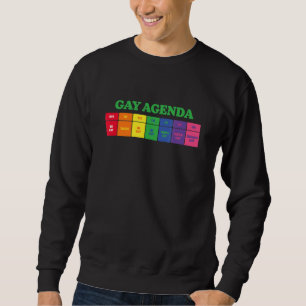 Sweatshirt Gay Hebdomadaire Agenda Lgbt Pride Rainbow 2