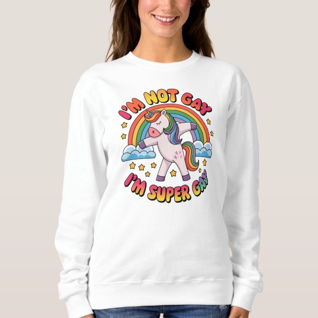 Sweatshirt Gay Im Super Gay Sublimation-60681 Tri-Blend Shir (Devant)