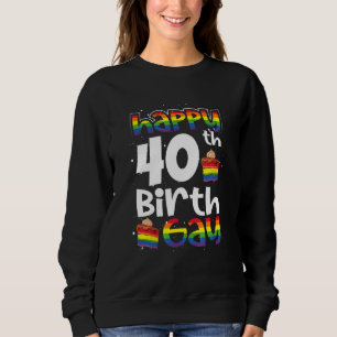 Sweatshirt Gay Lesbian Pride Rainbow Flag Lgbtq 40e anniversa