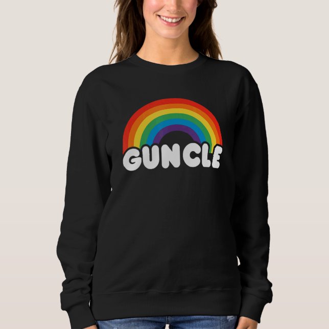 Sweatshirt Gay pride Drapeau Guncle Lgbt Lgbtq (Devant)