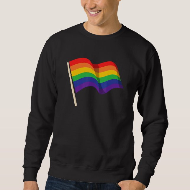 Sweatshirt Gay pride Drapeau subtil Gay pride (Devant)