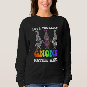 Sweatshirt Gay pride Gnome Arc en ciel LGBTQ L'amour est amou