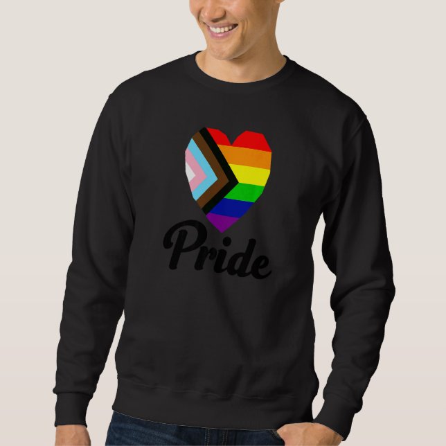 Sweatshirt Gay pride indicateur de progression Rainbow Word 1 (Devant)
