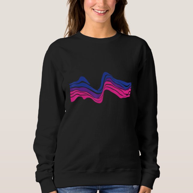 Sweatshirt Gay pride Lgbt subtil Bisexual Bi Arc-En-Ciel (Devant)