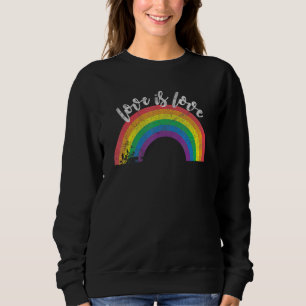 Sweatshirt Gay pride Vintage Arc-en-ciel Lgbt L'amour est l'a